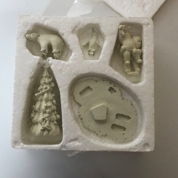 Lift Me Higher I Cant Reach Set Of 5 Figurine Snowbabies Vintage Christmas - Picture 8 of 8